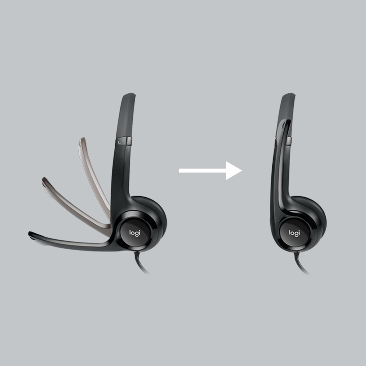 LOGITECH H390 CUFFIE, GRIGIO