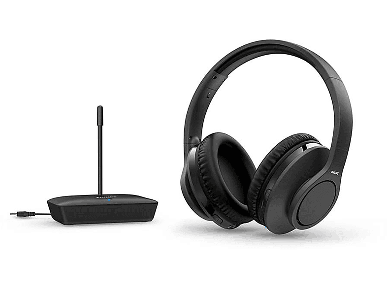 Auricular - Auricular TV Trevi FRS 1480 R - Auriculares estéreo para TV,  receptor RF inalámbrico inalámbrico TREVI, Circumaurales, Negro