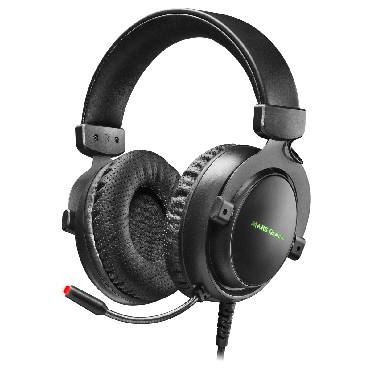 Auriculares gaming - MH4X MARS GAMING, Circumaurales, Negro