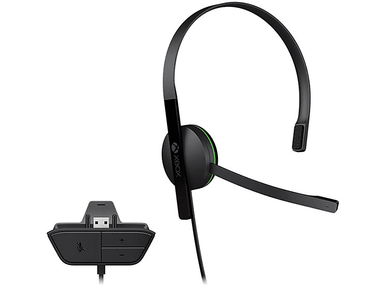 MICROSOFT S5V-00015 XBOX ONE CHAT HEADSET, In-ear Headset Schwarz