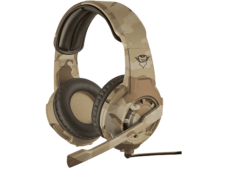 22208 Gaming Headset GXT HEADSET On-ear Desert GAMING 310D Camo DESERT, TRUST CAMO