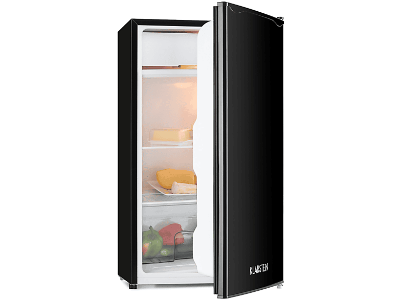 KLARSTEIN Alleinversorger Kühlschrank (E, 83 cm hoch, Schwarz)