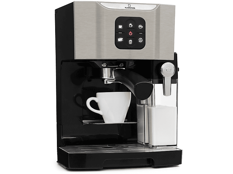 KLARSTEIN BellaVita Espressomaschine Silber-Metallic