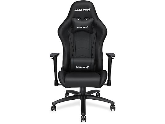 Silla gaming  - AD5-01-B-PV ANDA SEAT, Reposabrazos2D (regulable en altura y anchura), 158 kg, Negro