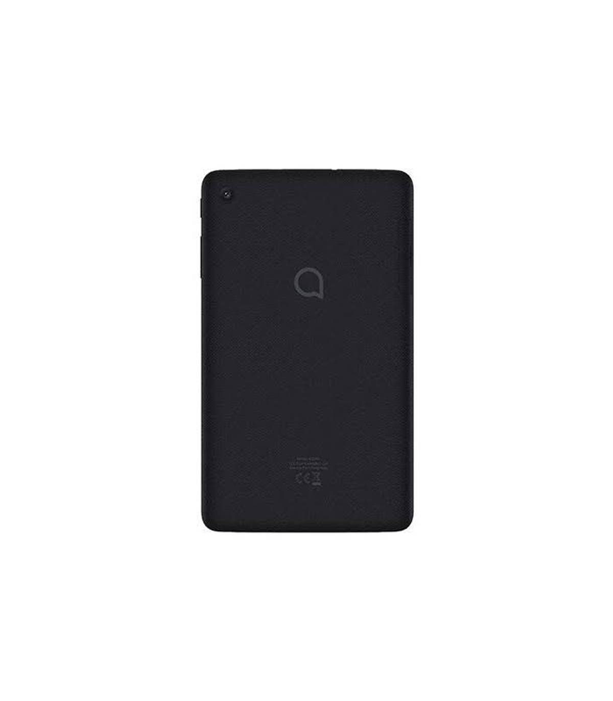 Zwei Tablets, eines auf einem Tisch, zeigt einen Bildschirm mit lila Farben, grauer Hintergrund.