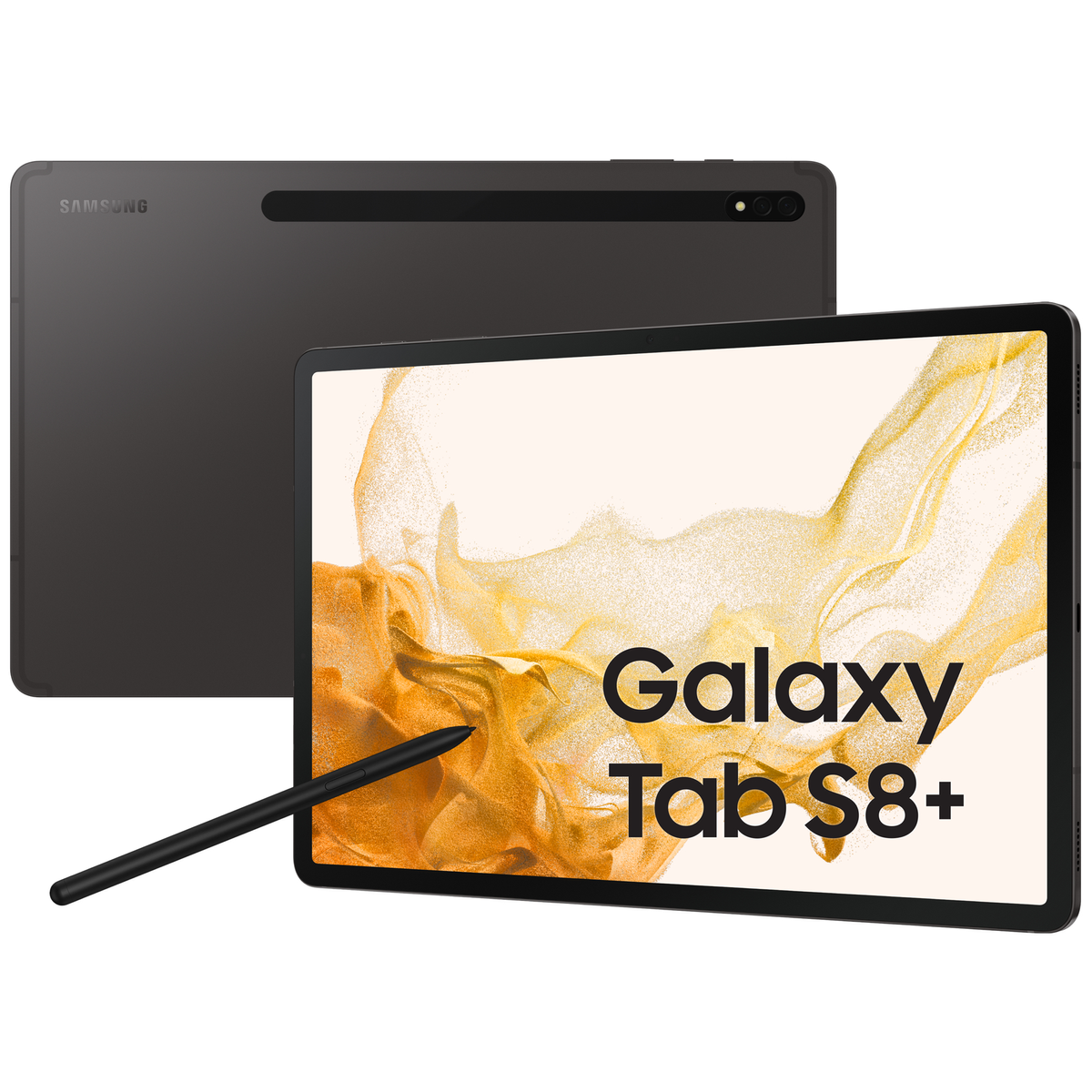 SAMSUNG Galaxy Tab S8+ Tablet, 128GB 128 Zoll, Grey, 12,4 Grau GB, Wi-Fi/LTE