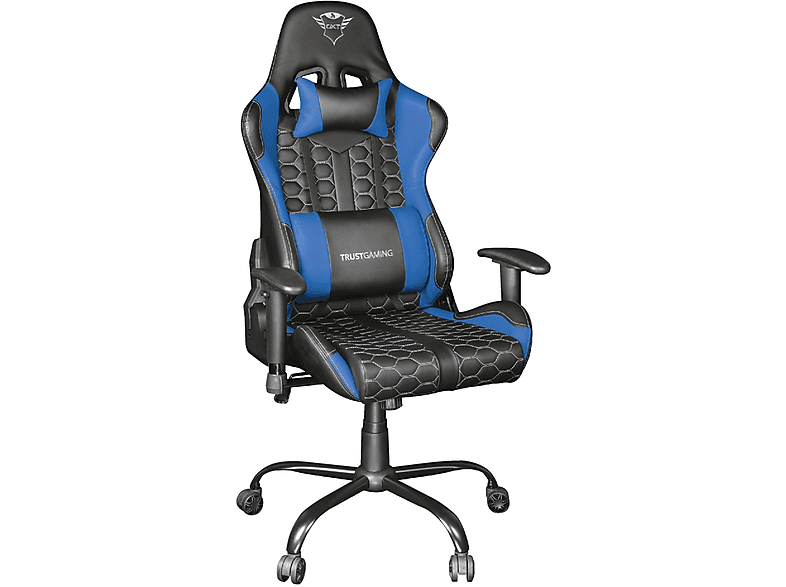 TRUST 24435 GXT 708B Stuhl, Blau CHAIR RESTO BLUE GAMING Gaming