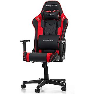 Silla gaming - DXRACER GC-P132-NR-F2-158, 150 kg, Negro