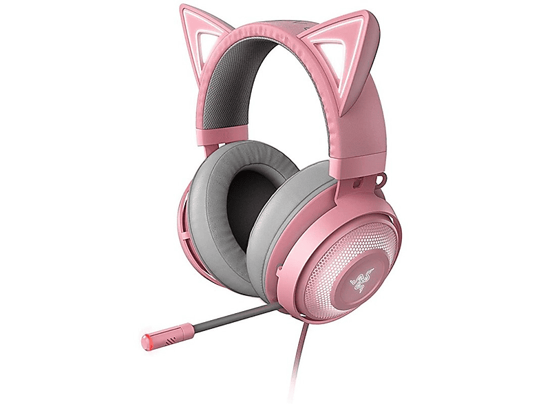 Audifonos Diadema Rosa Audífonos Gamer Con Luz Rgb