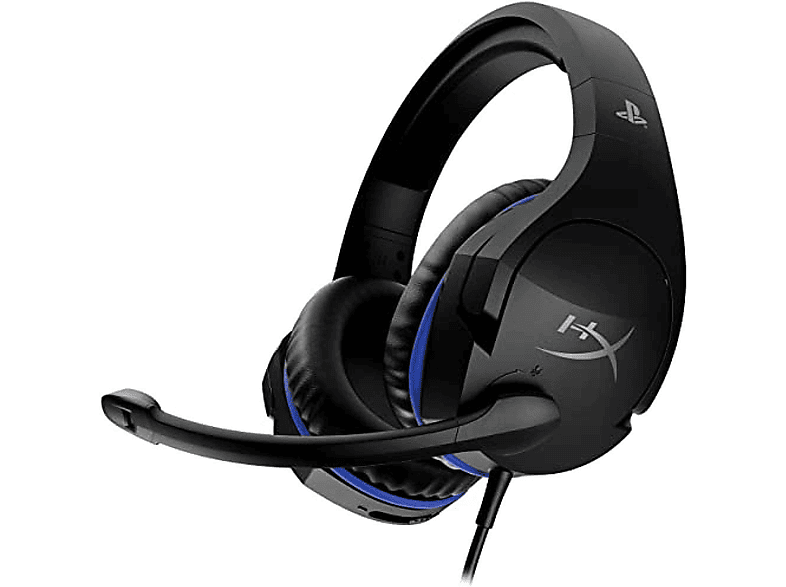 Gaming Schwarz/Blau HYPERX On-ear HX-HSCSS-BK/EM, Headset