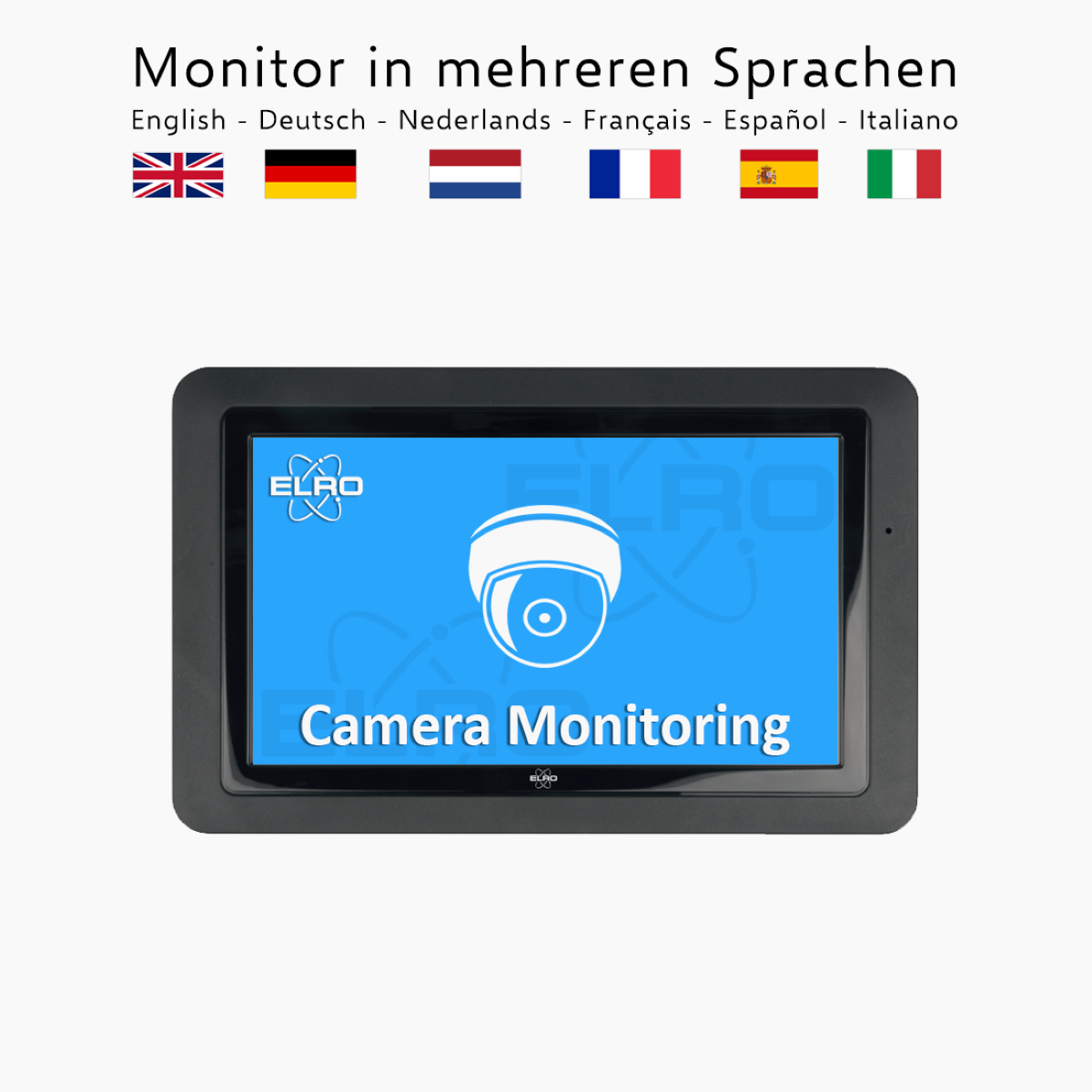 ELRO CZ60RIPS, Sicherheitskamera mit 1080 Auflösung Video: Monitor, Pixels
