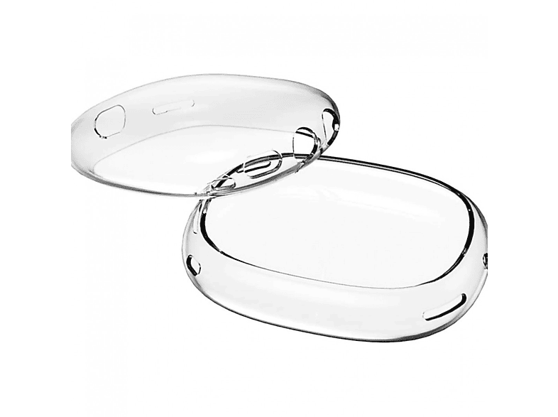 INF Schutzhülle Transparent/Weiß Max-Kopfhörern, Apple, AirPods 1 für Backcover, Kopfhörer Paar