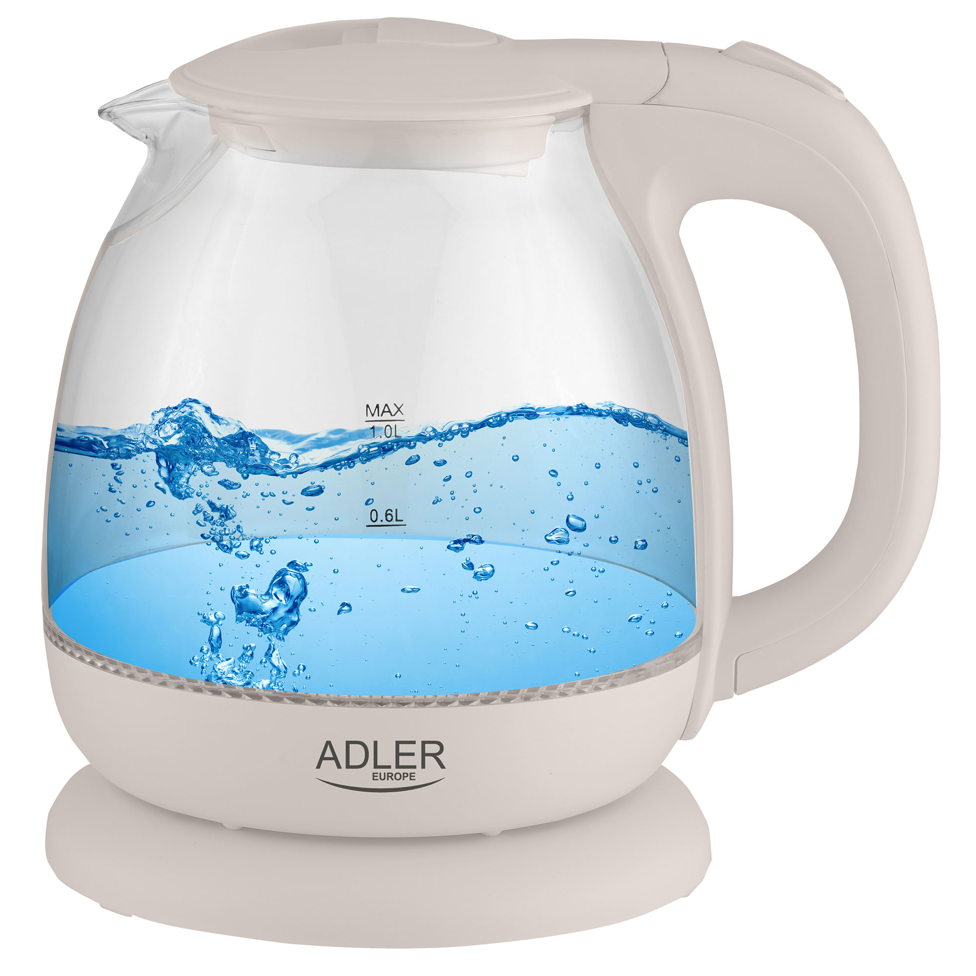 AD1283C ADLER Creme Wasserkocher,