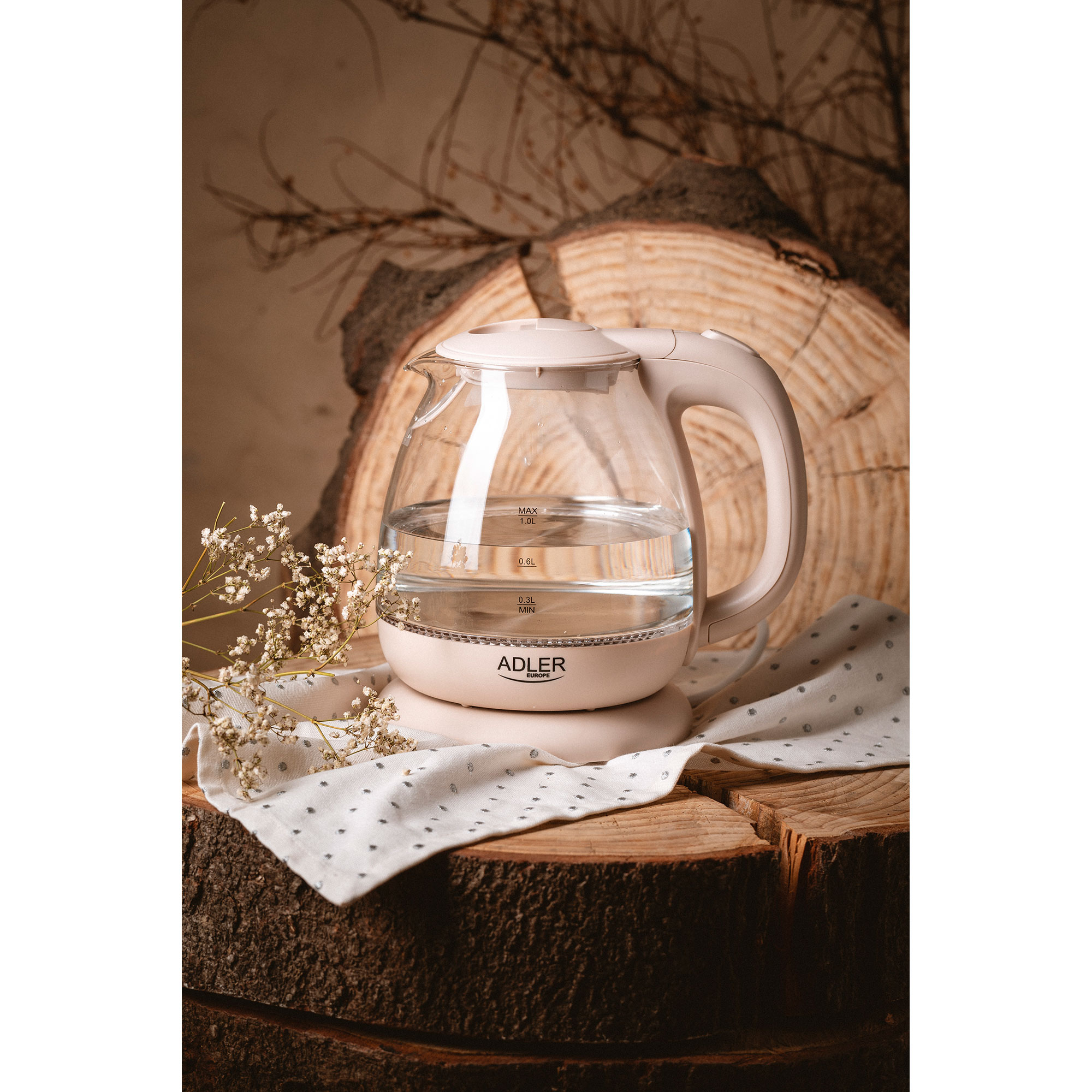 AD1283C ADLER Creme Wasserkocher,