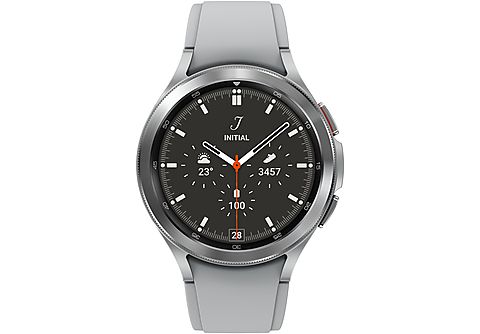 Smartwatch - SAMSUNG Galaxy Watch4 Classic, 45,5 mm, Acero inoxidable, Plata