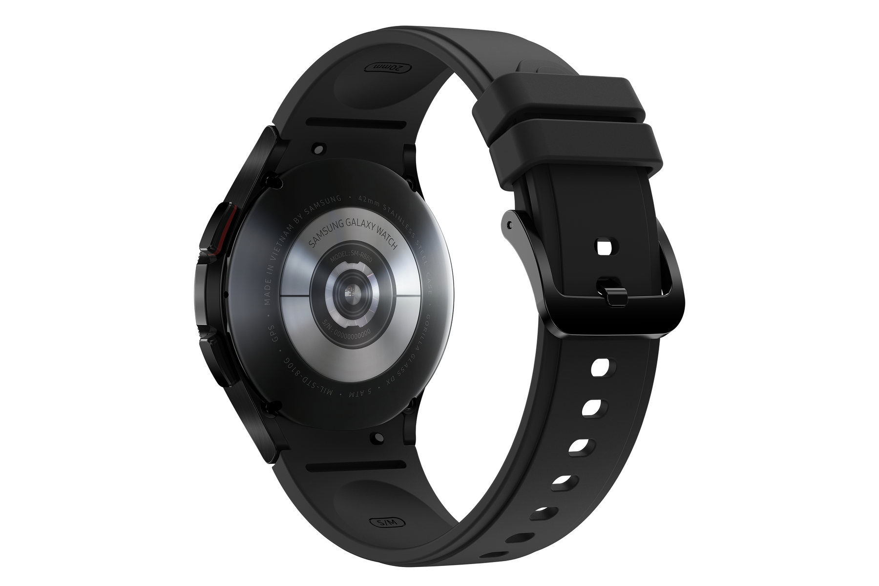 SAMSUNG Galaxy Schwarz Classic R880 Watch4 Smartwatch Silikon