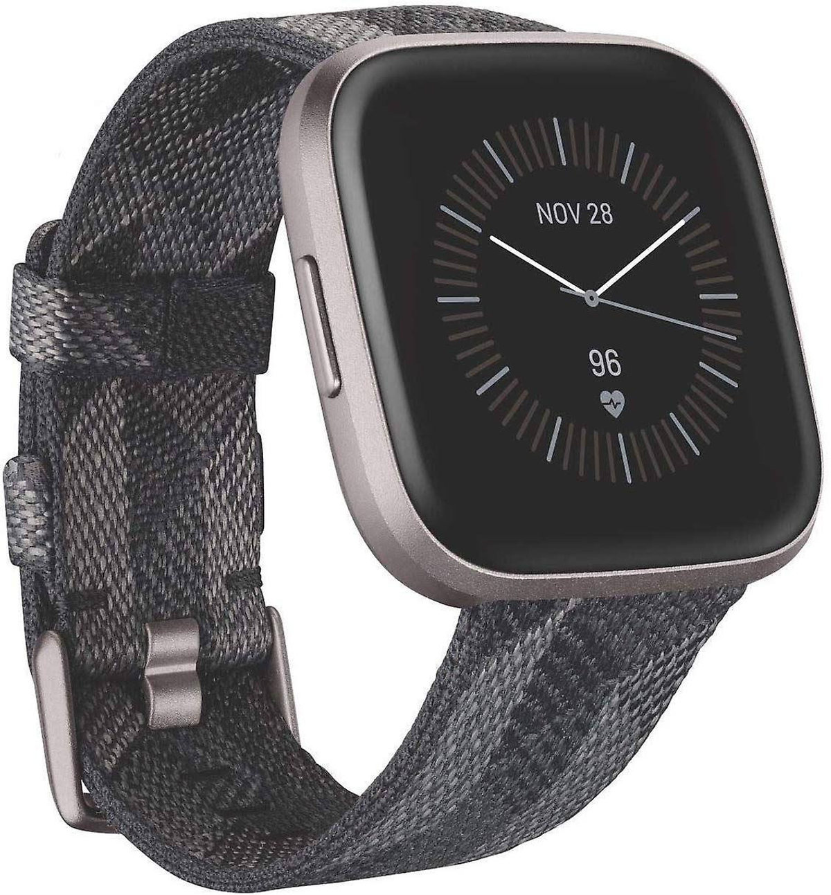 Smartwatch Woven WOVEN (NFC) VERSA 2 S, SE SMOKE FITBIT Smoke L, Aluminium Gewebe,