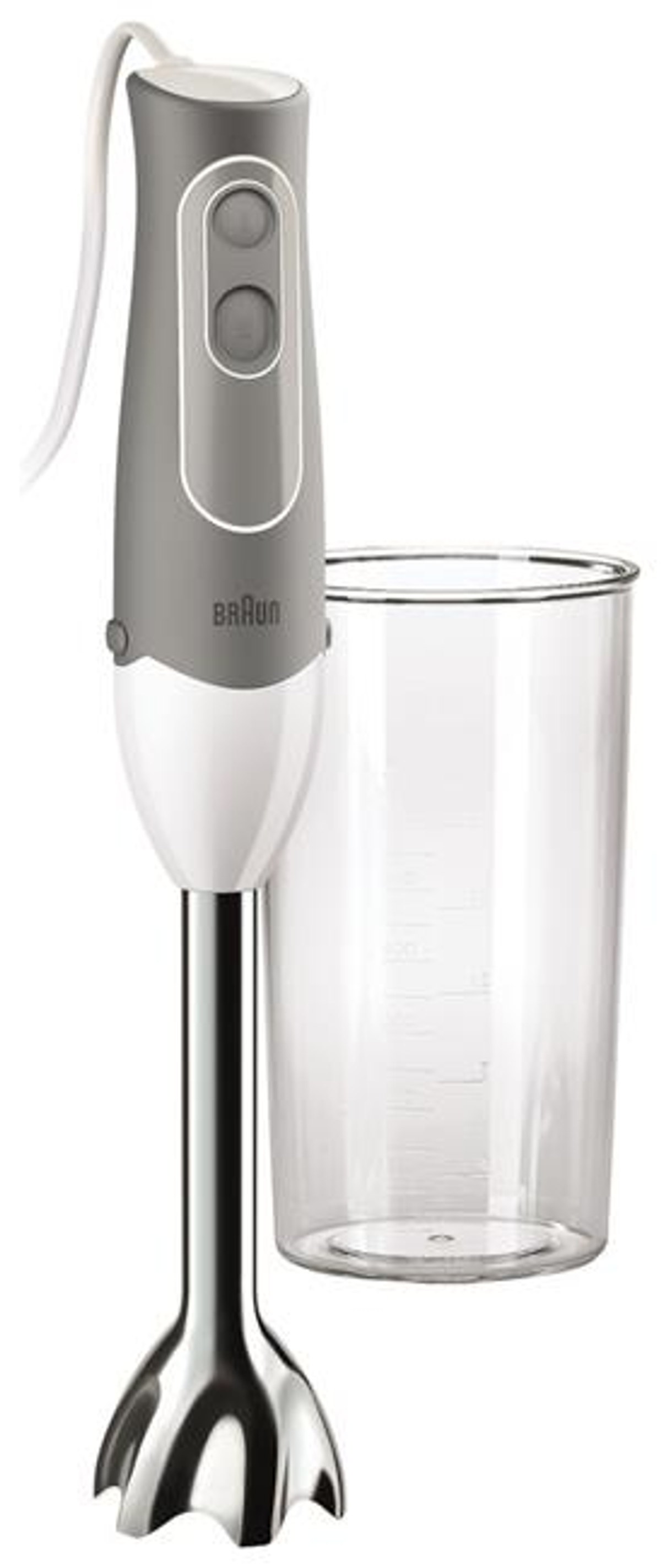 Batidora de mano - Multiquick5 Soup MQ5000 BRAUN HOGAR, 750 W, 21 velocidades, Blanco