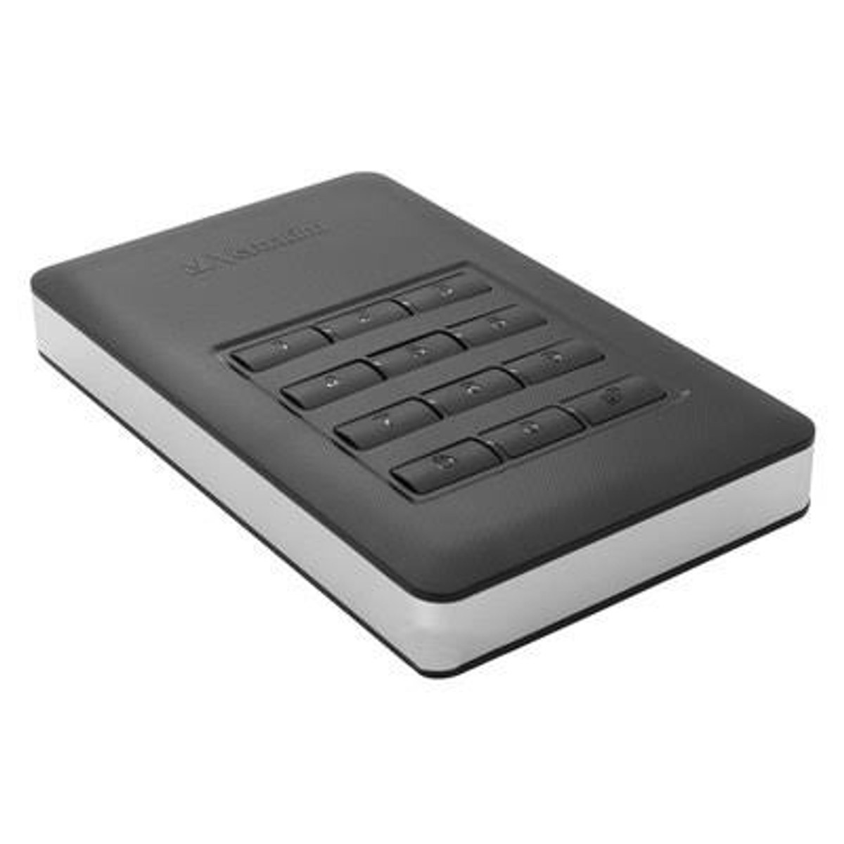 VERBATIM 53403 SECURE HDD, USB Schwarz/Silber SSD, WITH extern, PORTABLE KEYPAD, 2,5 3.1 2TB Zoll, 2000 GB HDD