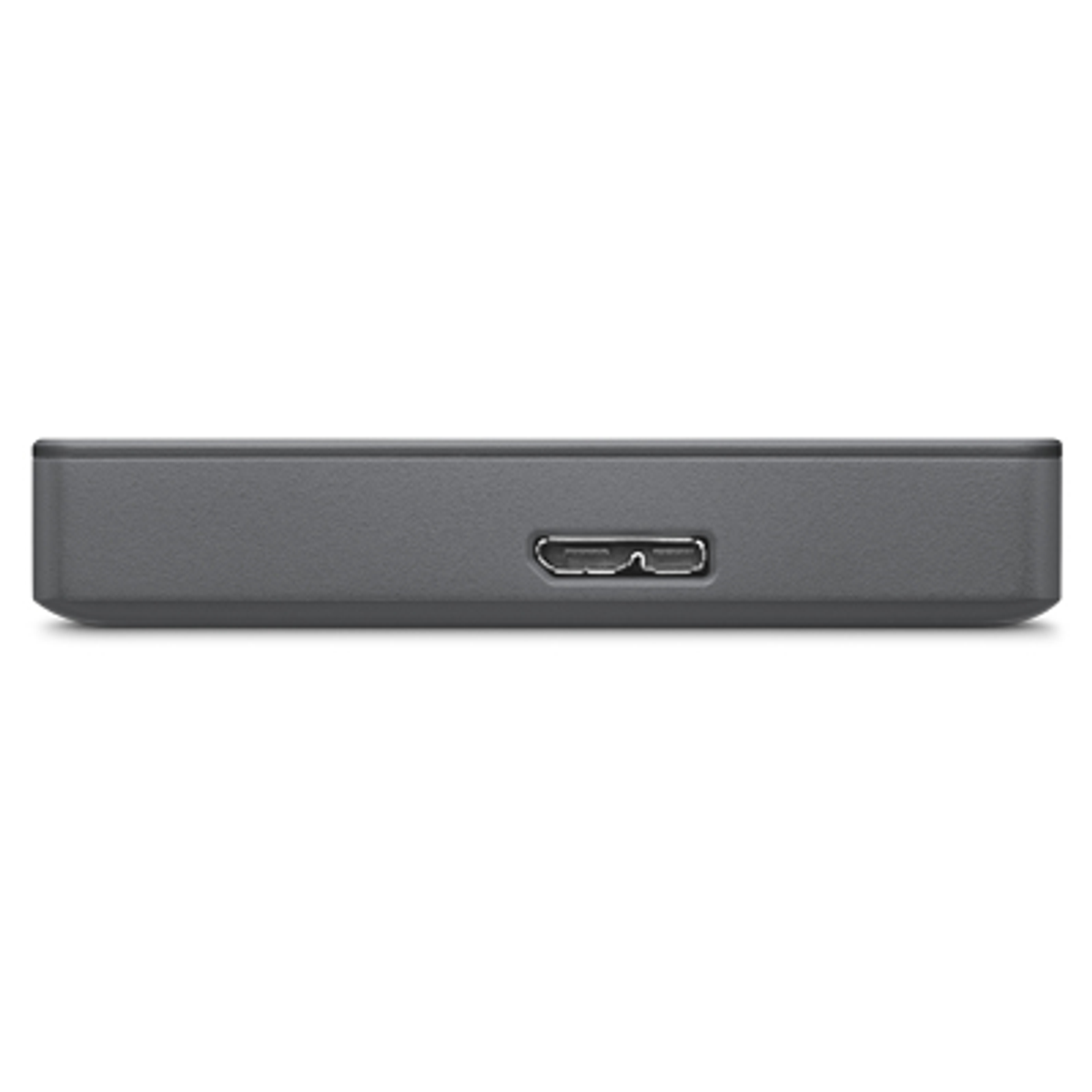 Szary zewnętrzny dysk twardy z pojedynczym portem USB.