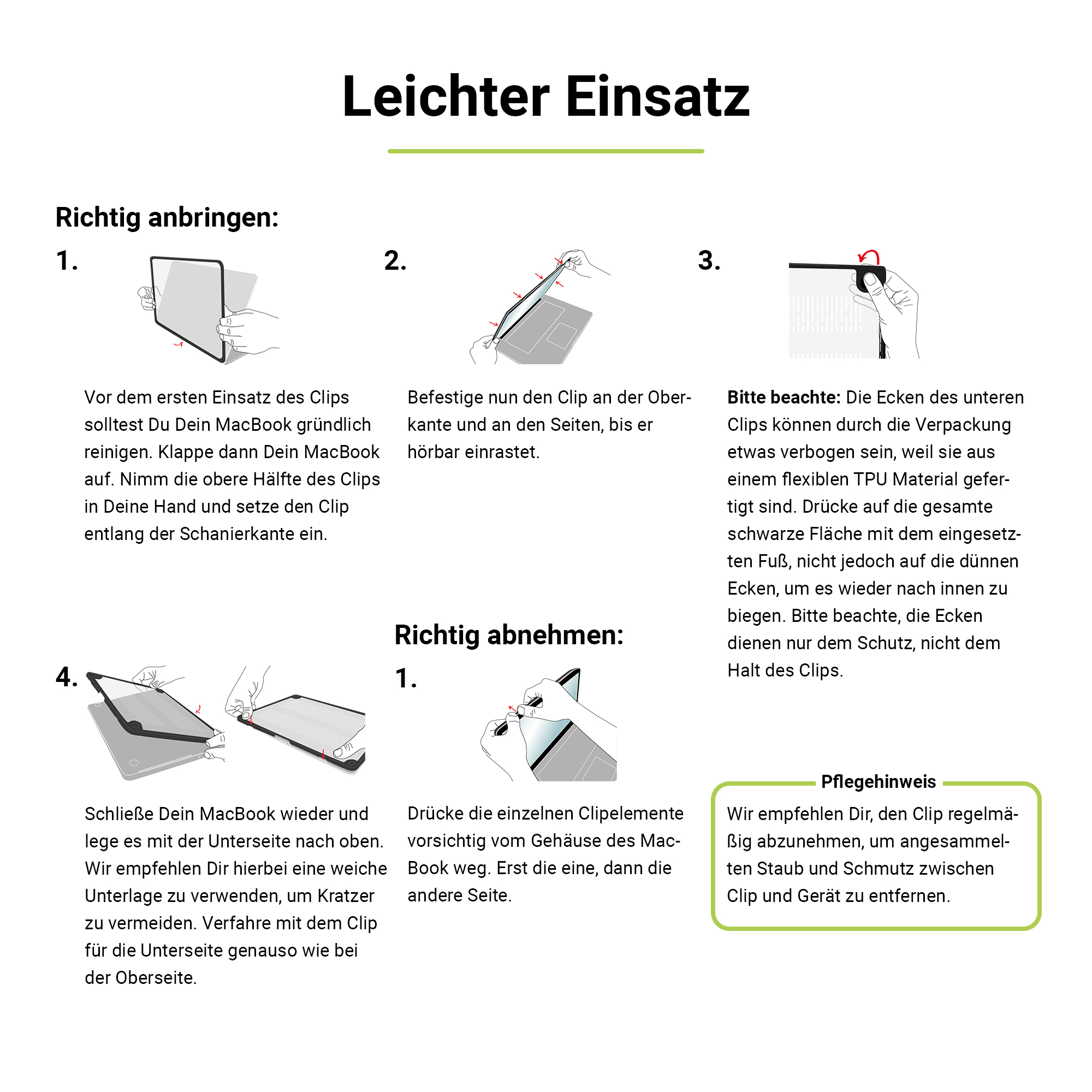 ARTWIZZ IcedClip MacBook (M1/M2/M3) für Pro Bumper Hülle Apple Kunststoff, Zoll Notebook 16 Schwarz Transluzent 