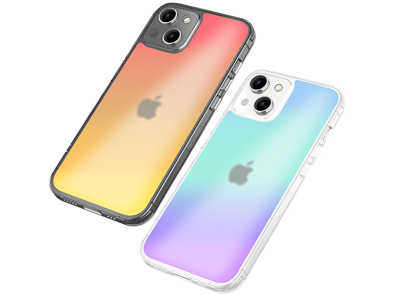Farbwechsel, Backcover, Durchscheinende Harte NALIA 14, iPhone mit Apple, Orange Hülle