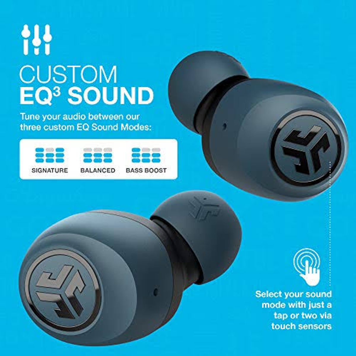 TRUE Kopfhörer Bluetooth EARBUDS BLAU, GO AIR JLAB In-ear WRLS Blau