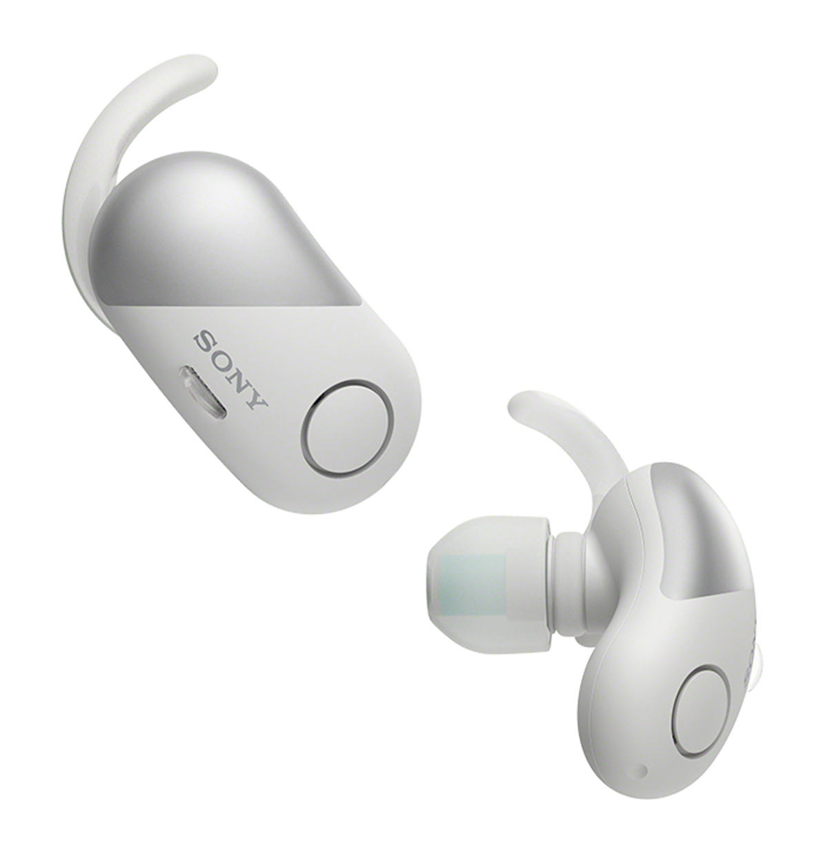 SONY WF-SP 700N W WEISS, Bluetooth Over-ear Kopfhörer Weiß