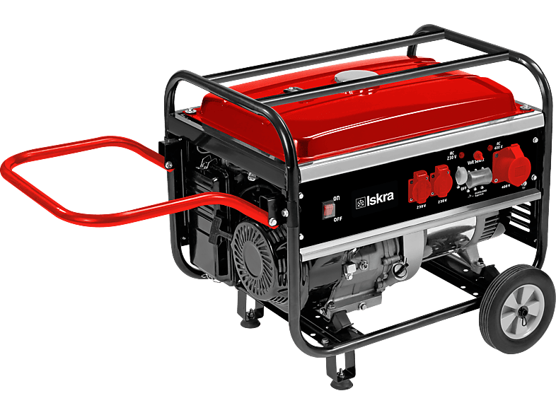 Japanische Handwerkskunst ISKRA Stromerzeuger Stromgenerator 3600 W Rot/Schwarz