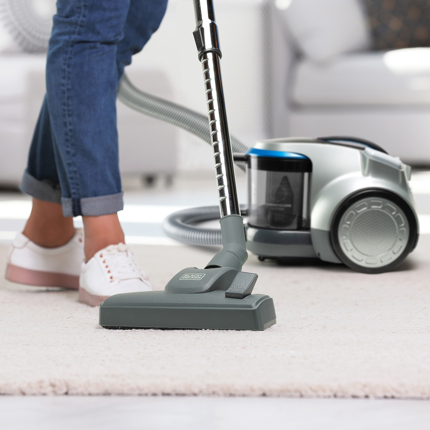 Aspirador Vacuum BXVML700E cleaners, 700 Leistung: bolsa sin BLACK+DECKER Watt, maximale Grigio)