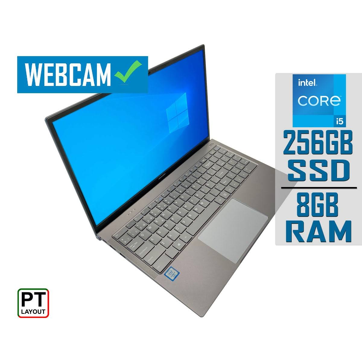 mit Notebook GB GB Core™ N1507P7, Zoll Schwarz Intel® MICROVISION i7 RAM, SSD, 8 Display, 15,6 Prozessor, 256