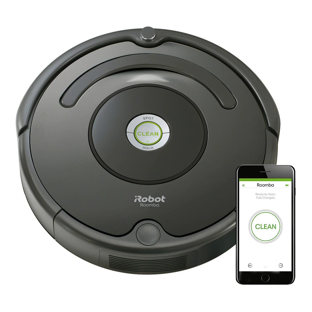 Robot aspirador - R676040 IROBOT, 33 W, 0,6 l, 60 min, Negro