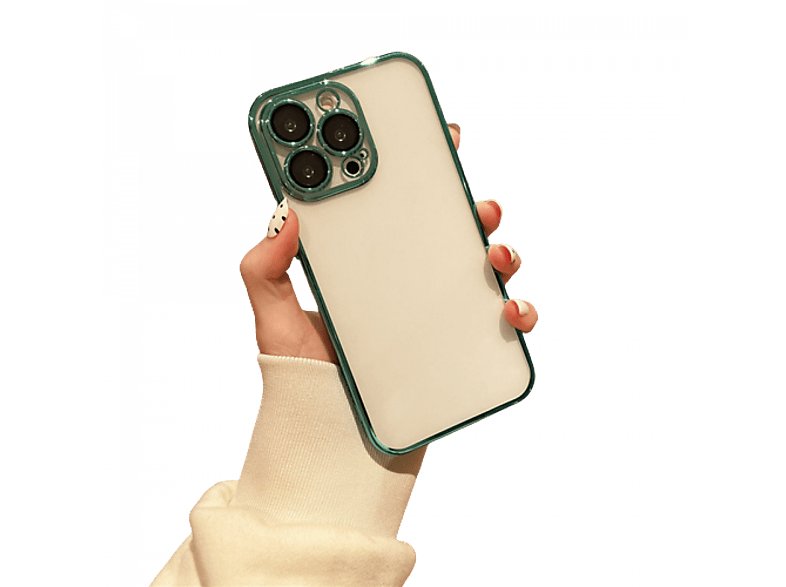 INF Handyhülle mit Objektivschutz, Max, 14 Grün Bumper, iPhone, Pro