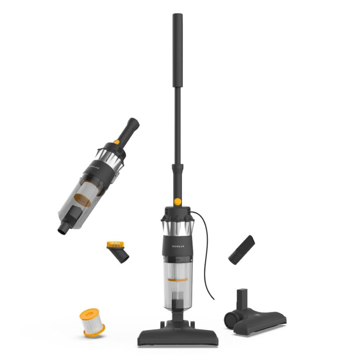 Aspirador escoba - V900 NEGRO NEWLUX, 800 W, 2 l, Negro