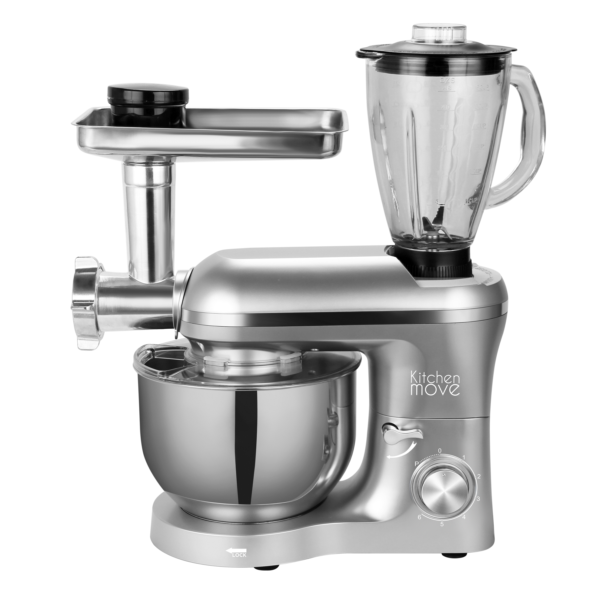 Robot De Cocina 55l 1500w gris bat1518bm kitchen move viper licuadora procesadora alimentos 5.5l acero picadora 1500 5.5