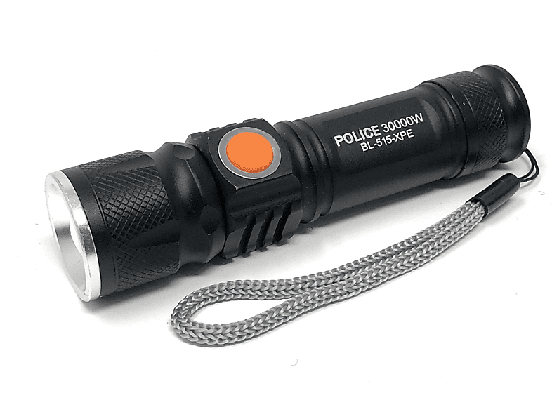 Draper LED Taschenlampe 1 W – Mit Stufenloser Fokussierung, Bis 110 M Reichweite, Für 3x AAA-Batterien