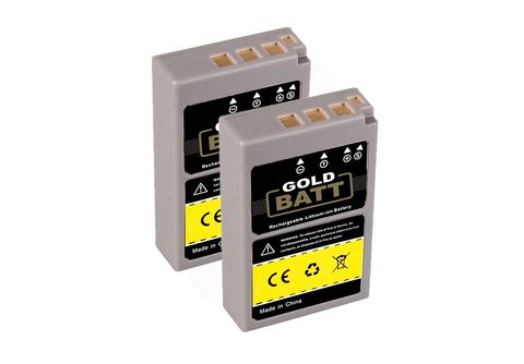 GOLDBATT 2x Akku Kompatibel für Olympus BLS5 PEN Li-Ion Ersatzakku, 900mAh 2  Stück