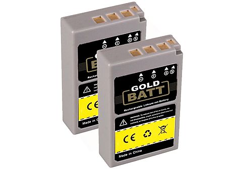GOLDBATT 2x Akku Kompatibel für Olympus BLS5 PEN Li-Ion Ersatzakku, 900mAh 2  Stück
