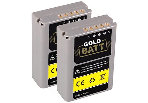 GOLDBATT 2x Akku Kompatibel für Olympus OM-D E-M5 Stylus Li-Ion Ersatzakku,  7.6 Volt, 1050mAh 2 Stück