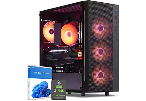 PC Gaming - SEDATECH AMD Ryzen 5 5600G, AMD Ryzen 5 5600G 6x 3.9Ghz (max 4.4Ghz), 8 GB RAM, 500 GB SSD, Windows 11 Home (64 Bit), Windows 11 Home ES, Negro