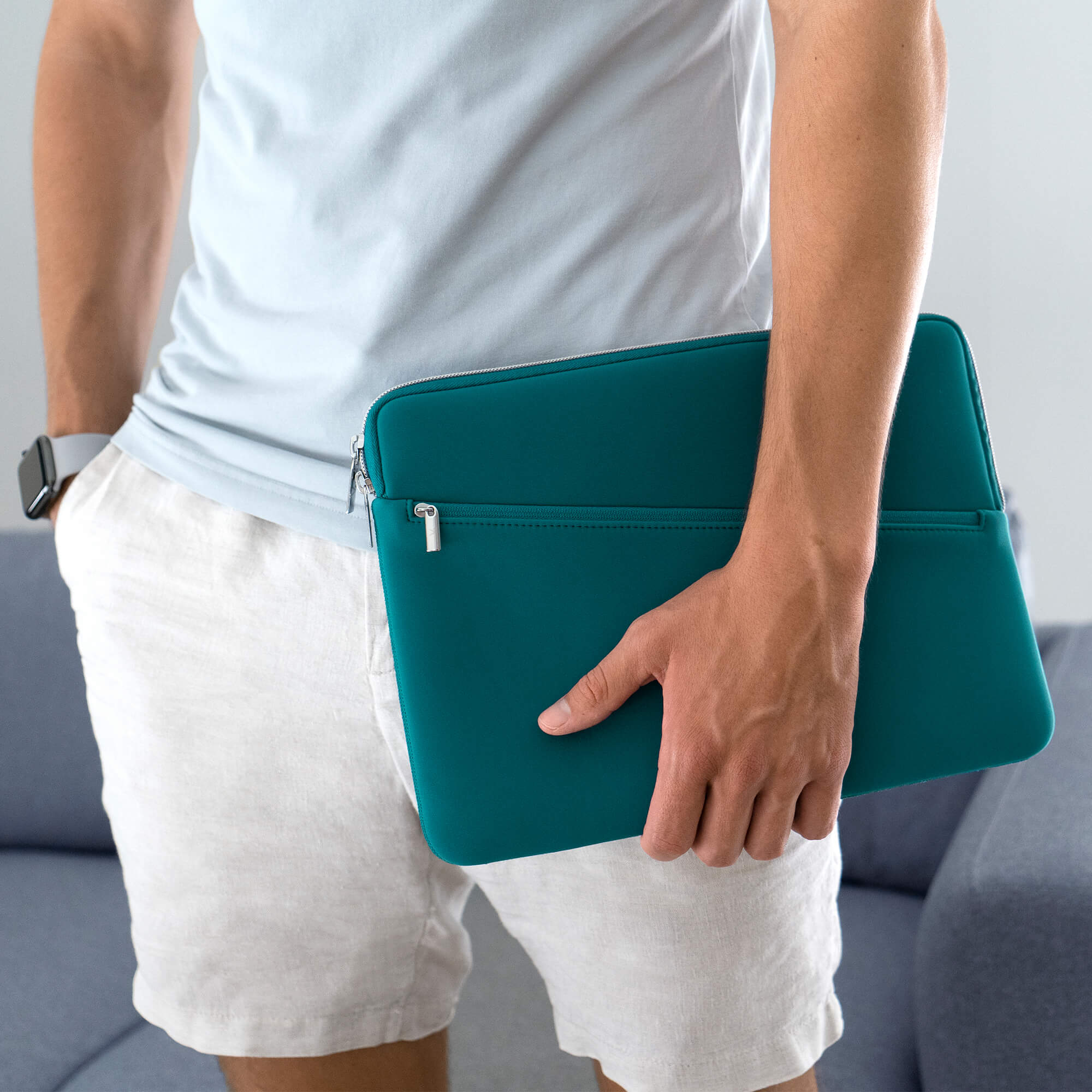 Sleeve für Air Pro für ARTWIZZ Apple Pro Neopren, Sleeve Petrol (2016-2022) (2018-2022), MacBook Neoprene MacBook Notebooktasche 13\