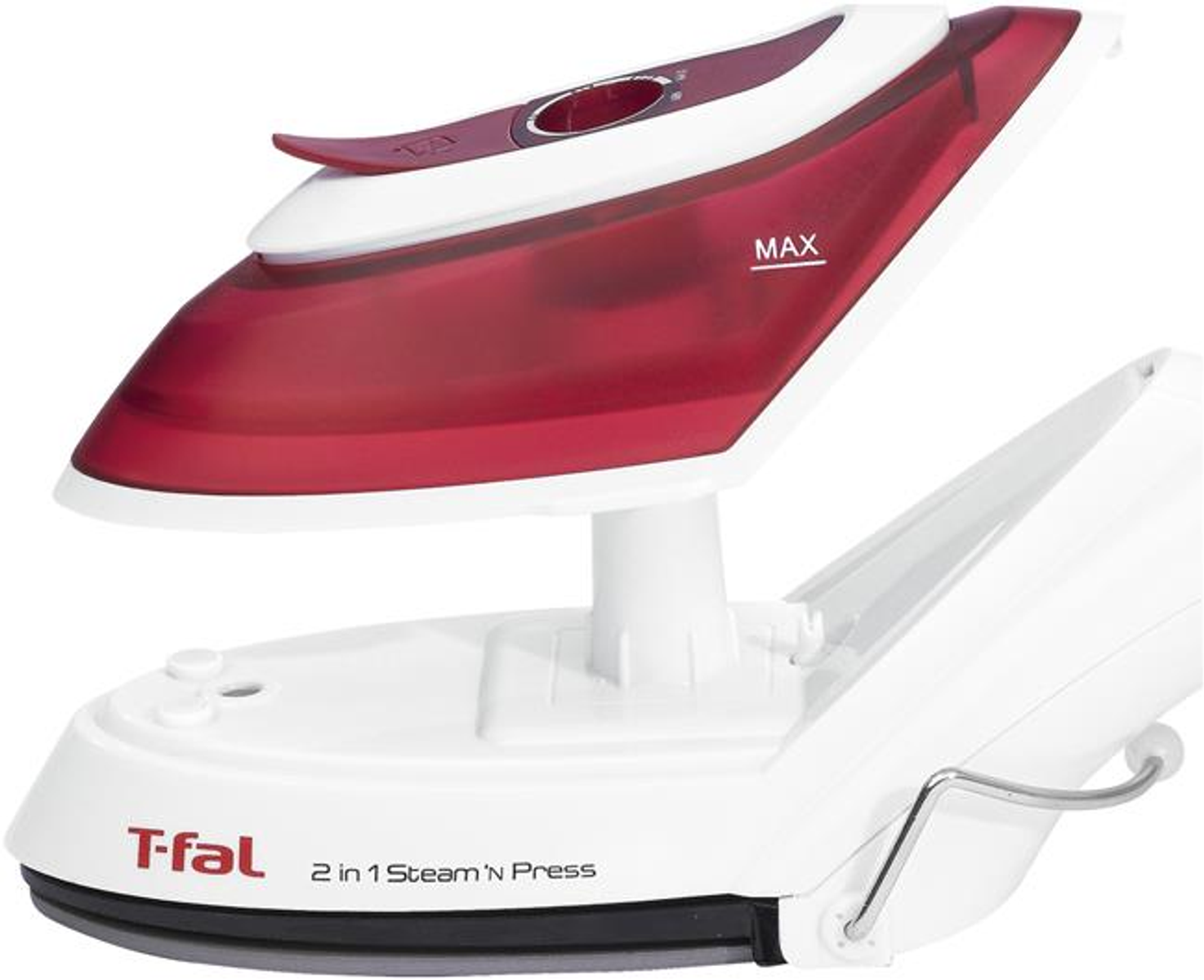 Plancha Cepillo Tefal dv8610 vapor steam n press dv8610e1 800w vertical 2 en 1 3 temperaturas 0.07 l blanco 70ml 15 autonomía y 800 07 70 22