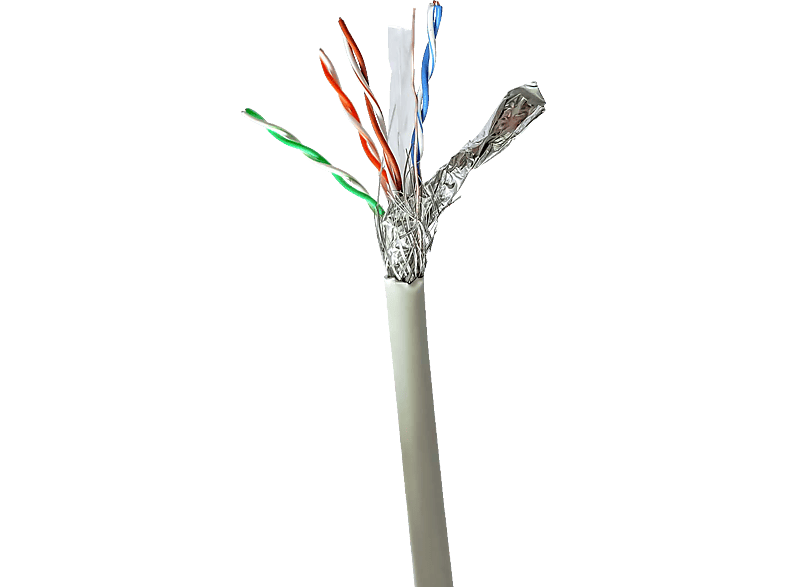 NEDIS CCBG8528GY100, Netzwerk-Kabel Rollen, 100,0 m