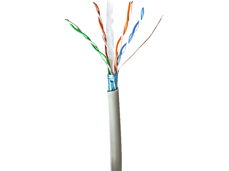 NEDIS CCBG8522GY305, Netzwerk-Kabel Rollen, 305,0 m