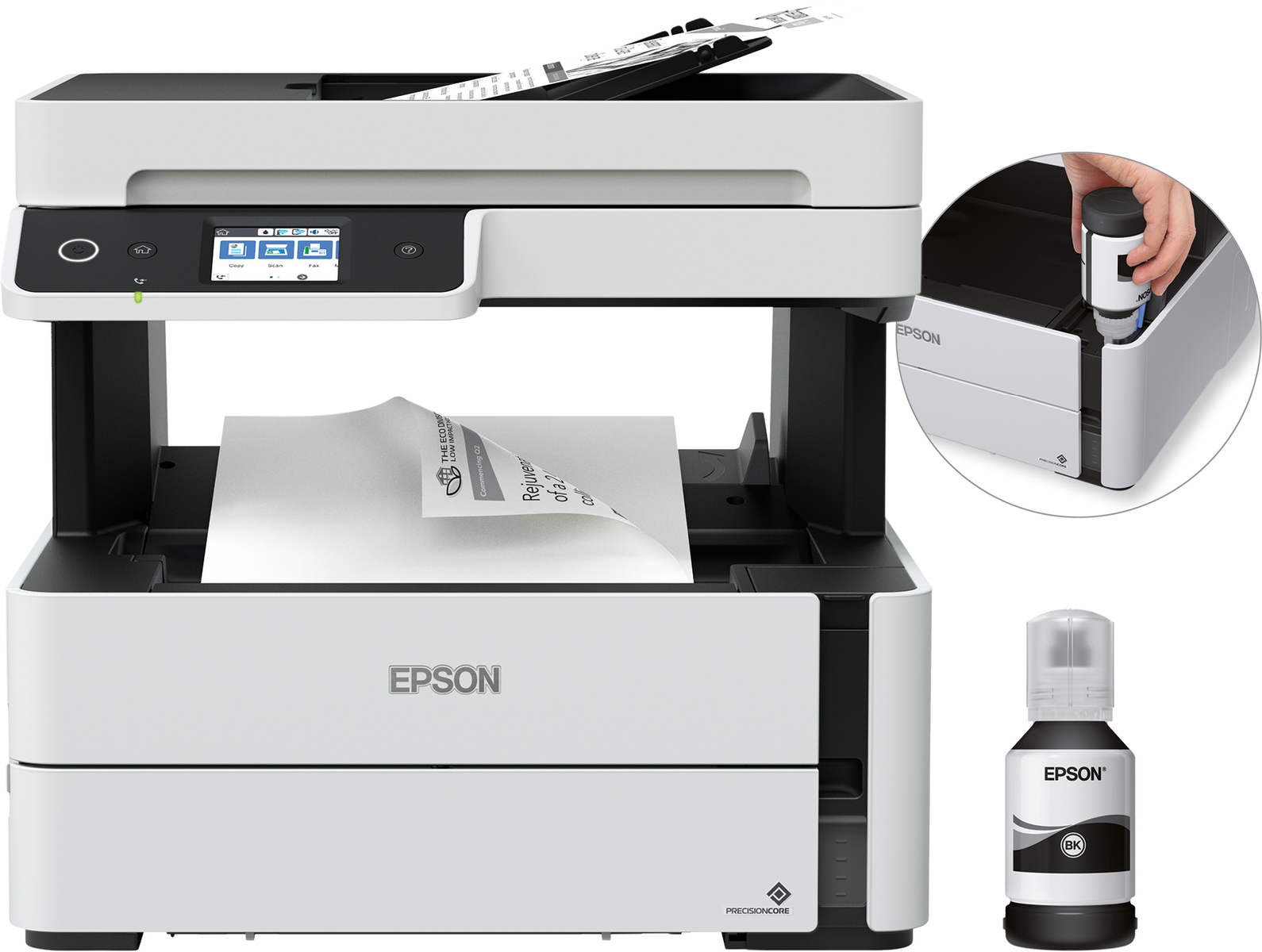 EPSON ECOTANK ET-M 3170 PrecisionCore™-Druckkopf WLAN Netzwerkfähig Multifunktionsdrucker