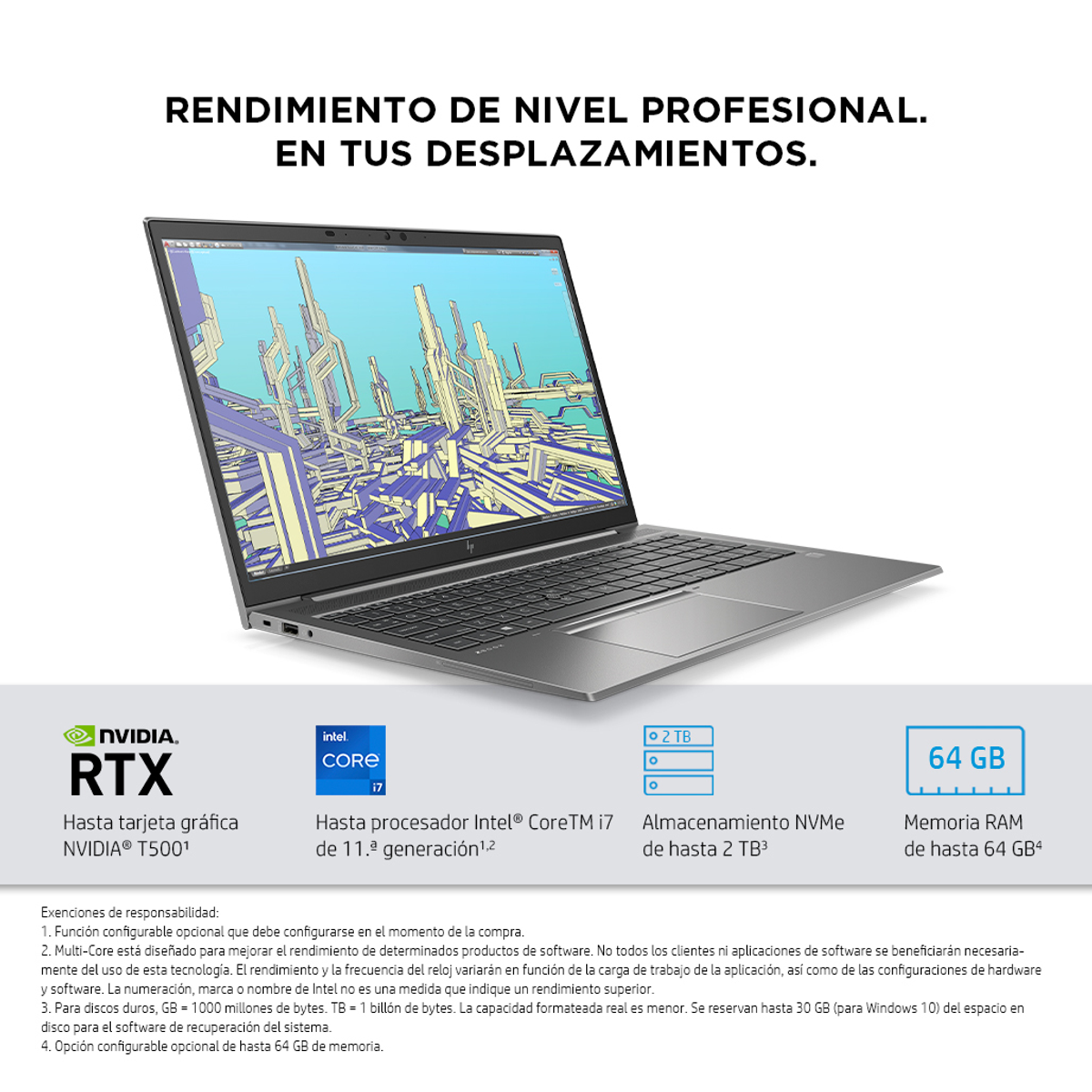 Portátil plateado con la pantalla abierta. La parte inferior del portátil tiene un teclado. Fondo blanco.