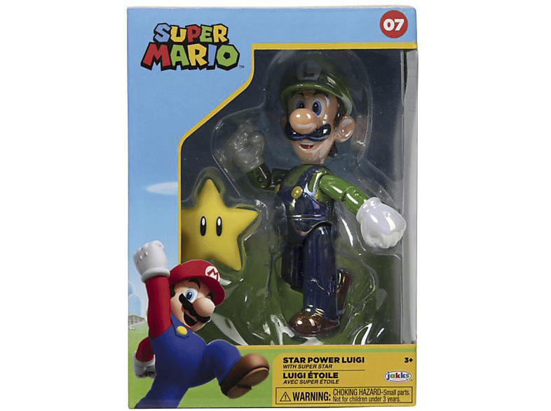Super Mario - Luigi Stern 10 cm Figur (Sammlerbox)