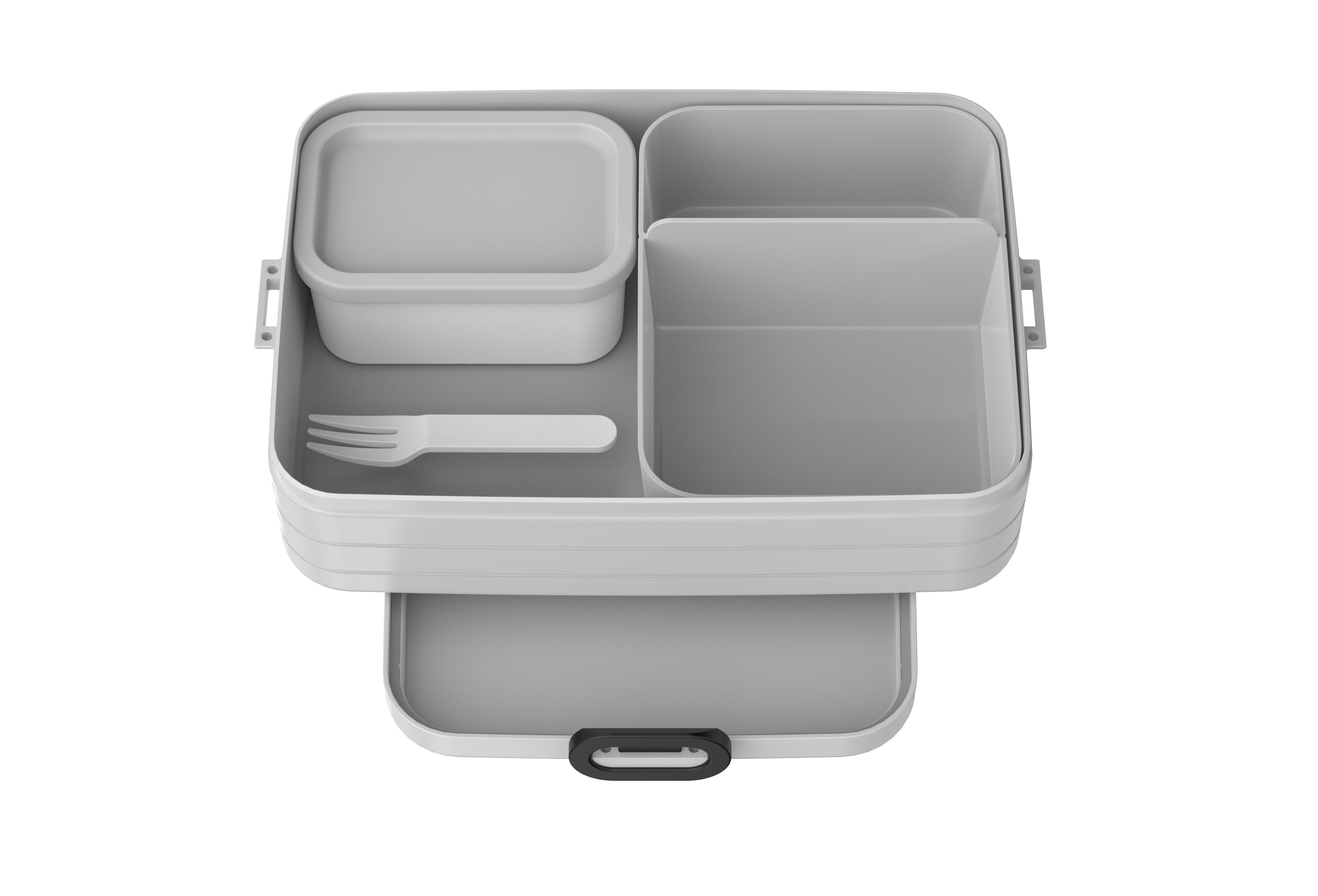 MEPAL Bento-Lunchbox Large Bento – 8 Fächern, - Cool Grey zu bis A ml - Take Grau1500 Butterbrote, Brotdose 4 Lunchbox m
