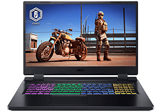 ACER Nitro 5 AN517-55-78NJ 17.3"/i7-12700H/16/1TSSD/RTX3070Ti/W11, Notebook mit 17,3 Zoll Display, 16 GB RAM, 1000 GB SSD, NVIDIA GeForce RTX 3070 Ti, Schwarz