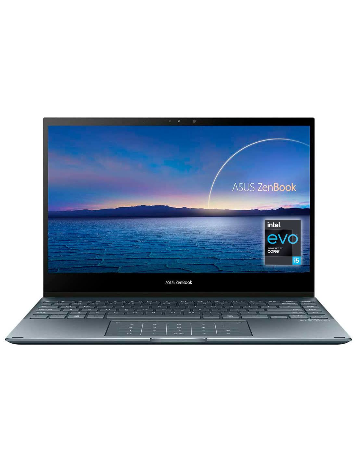 Convertible 2 en 1 - ZENBOOK ASUS, 13,3 ", Full-HD, Intel® Core™ i5-1135G7 (4 Núcleos, 8 Subprocesos, Caché: 8MB SmartCache, 2.40GHz hasta 4.20GHz, 64-bit), 8 GB, 256 GB, Intel® Iris® Xe, Android, Gris